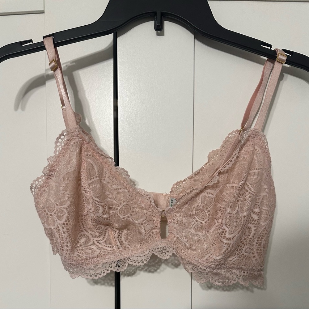 Aerie Lace Bralette in Blush